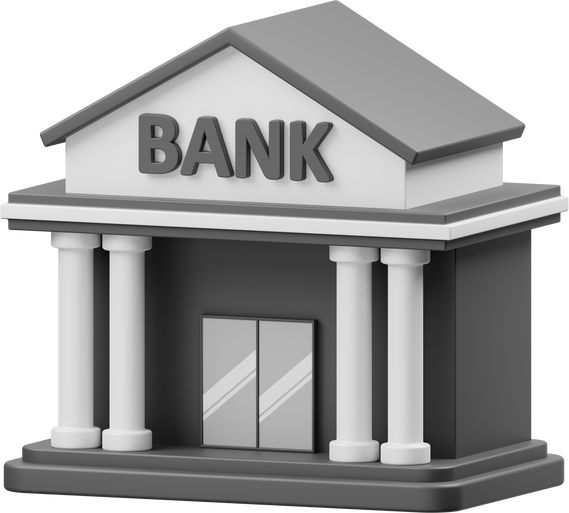 Bank Building 3D Icon